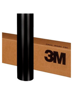 Película de Vinilo 3M 2080 S12 Negro Satinado 1.52m x 0.30m
