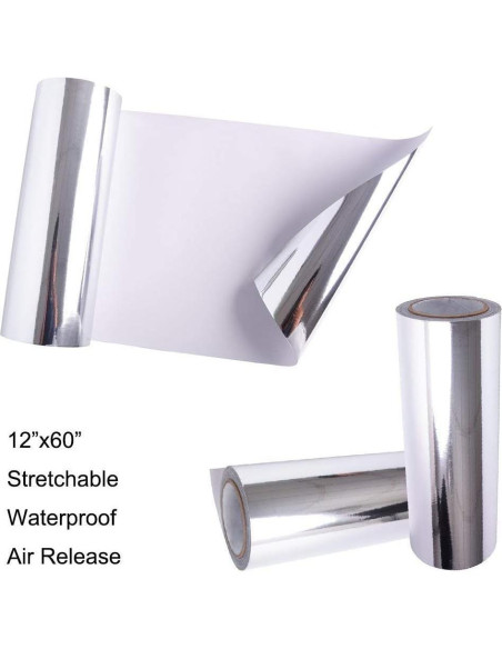 Vinilo para Envolver Autos VINYL FROG 30.48x152.4cm Espejo Cromado