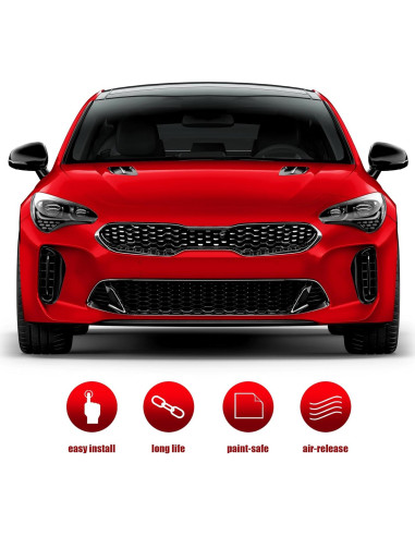 Vinilo Envoltura Coche VViViD Metal Líquido Rojo 0.30m x 1.52m