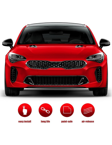 Vinilo Envoltura Coche VViViD Metal Líquido Rojo 0.30m x 1.52m