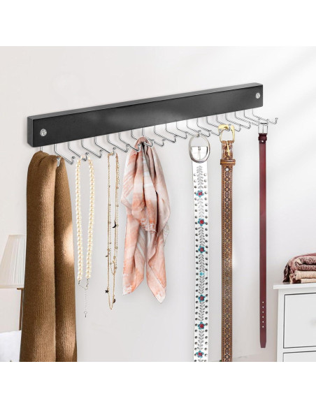 Perchero de Corbatas y Cinturones Harhana de 20 Ganchos