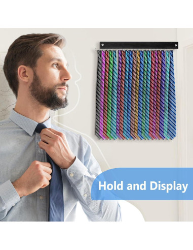 Perchero de Corbatas y Cinturones Harhana de 20 Ganchos