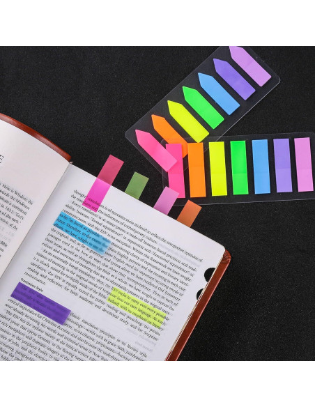 Marcadores de Página Neón Lysas 4 Sets 560 Piezas