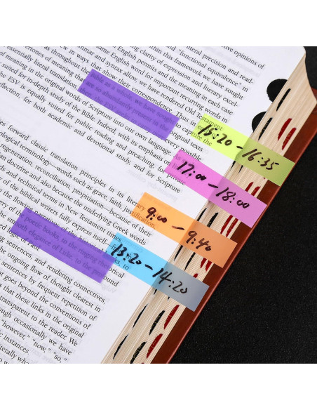 Marcadores de Página Neón Lysas 4 Sets 560 Piezas