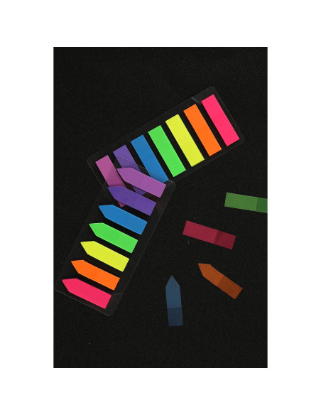 Marcadores de Página Neón Lysas 4 Sets 560 Piezas