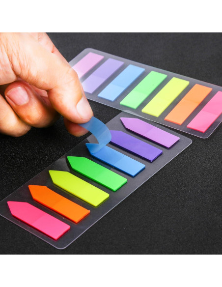 Marcadores de Página Neón Lysas 4 Sets 560 Piezas