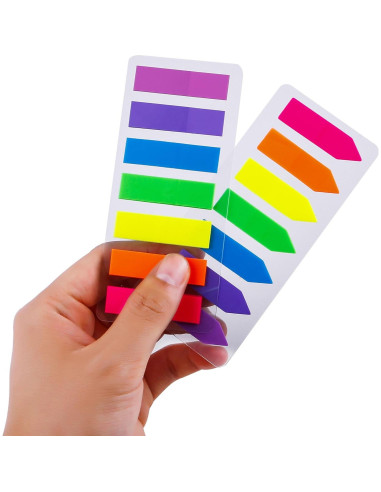 Marcadores de Página Neón Lysas 4 Sets 560 Piezas