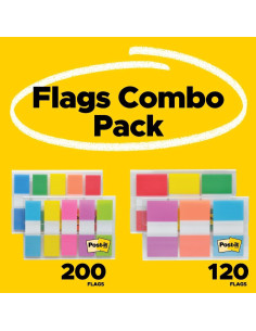 Banderas Post-it Surtidas 120x2.39cm y 200x1.19cm - 3M 2