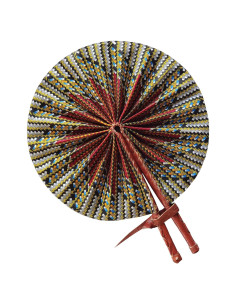 Abanico Plegable Dupsie's Kente Africana 27.94 cm