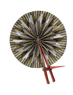 Abanico Plegable Dupsie's Kente Africana 27.94 cm 2