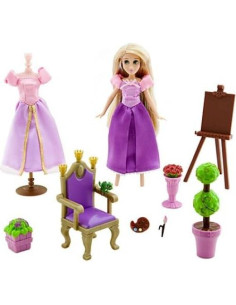 Juego de Juguete Rapunzel Disney Enredados Mini Muñeca 2 Atuendos 2