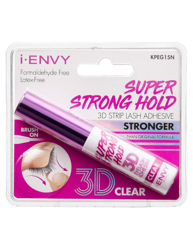 Adhesivo para Pestañas Postizas KISS 3D Transparente 9g