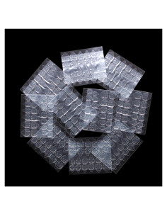 10 Hojas Adhesivas de Uñas Gel Doble Cara Ivtor - 240 Piezas