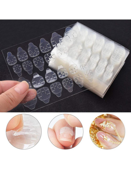 240 Pcs Pegatinas Adhesivas para Uñas Postizas Mwellewm