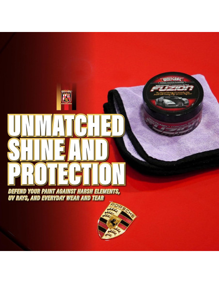 Cera de Polímero Carnauba Wolfgang Füzion 85 g - Brillo y Protección