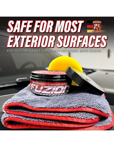 Cera de Polímero Carnauba Wolfgang Füzion 85 g - Brillo y Protección