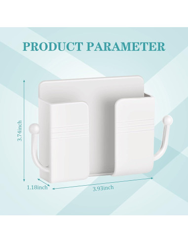 Soporte de Teléfono Montaje en Pared Jetec 6 Pcs Blanco