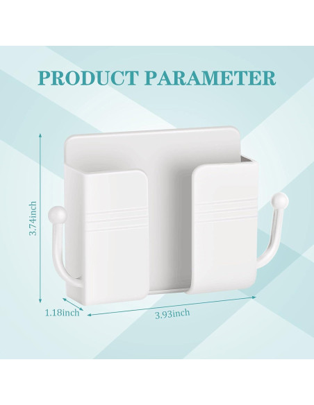 Soporte de Teléfono Montaje en Pared Jetec 6 Pcs Blanco