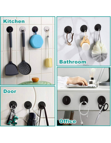 Ganchos Adhesivos de Acero Inoxidable 304 Baronage 2 Pcs