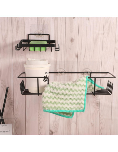 Ganchos Adhesivos para Ducha SUMAJU - Paquete de 8 Piezas