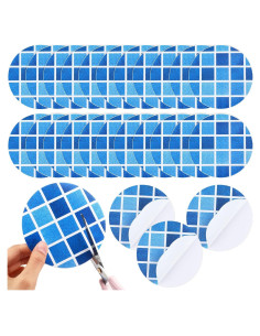 Kit de Reparación de Piscina Outus 24 Pcs Parches PVC 10 cm