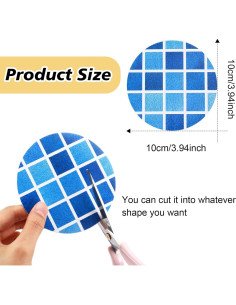 Kit de Reparación de Piscina Outus 24 Pcs Parches PVC 10 cm 2