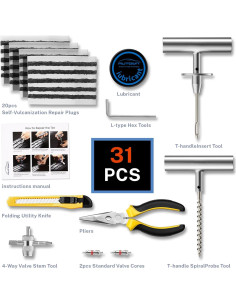 Kit de Reparación de Neumáticos Planos 31 Pcs AUTOWN 2