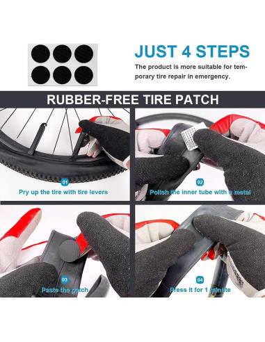 Kit de Reparación de Neumáticos Exppsaf - 14 Parches Vulcanizados