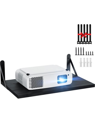 Estante Flotante para Proyector DAWASAPAT Negro 40x25cm