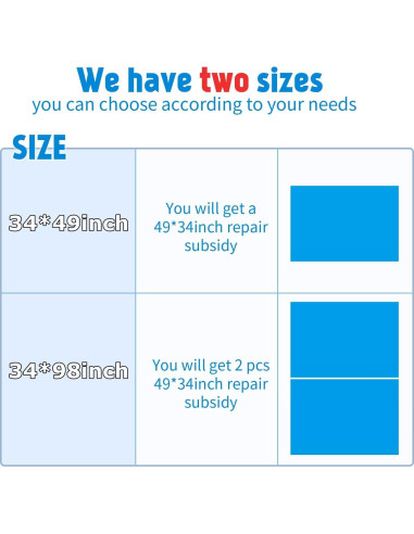 Kit de Reparación Autoadhesivo Syhood para Piscinas Inflables 124x86 cm Azul