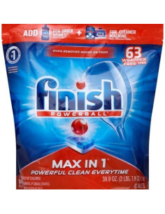 Detergente para Lavavajillas Finish Classic 60 Tabletas Powerball 2