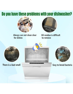 Limpiador y Desodorante para Lavavajillas Finally Fresh - 12 Tabletas Biodegradables 2