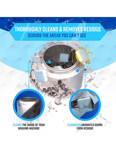 Pack 48 Tabletas de Limpieza ACTIVE para Lavadora y Lavavajillas