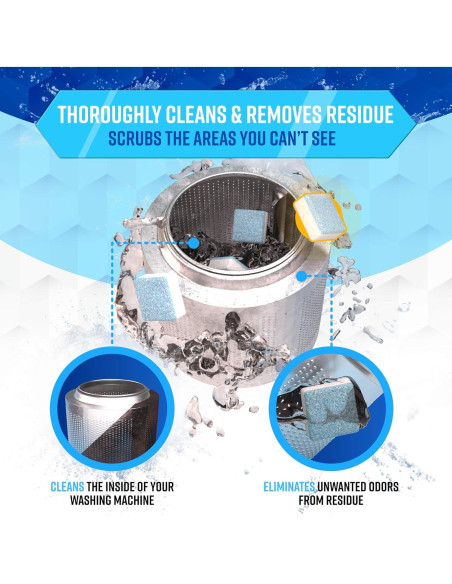 Pack 48 Tabletas de Limpieza ACTIVE para Lavadora y Lavavajillas