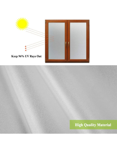 Película de Ventana Esmerilada Mikomer 44.5x200 cm Anti UV