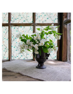 Película de Privacidad Decorativa VSUDO 44.5x200 cm Floral