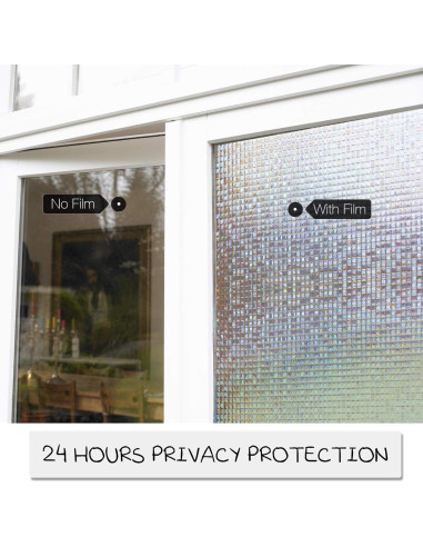 Película de Privacidad 3D HIDBEA para Ventanas 44.5x200cm
