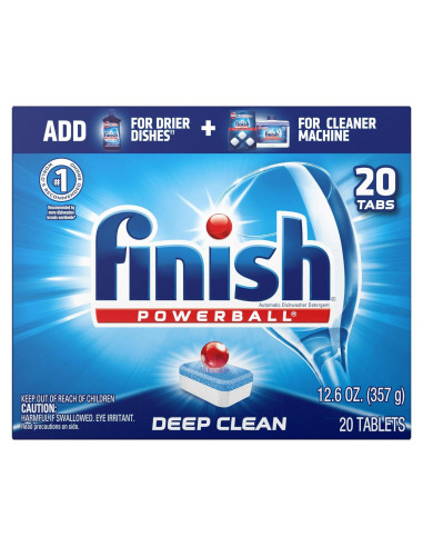 Tabletas de Detergente para Lavavajillas Finish Todo en 1 Fresco 20ct