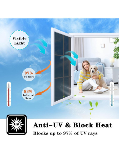 Película de Privacidad para Ventanas ConCus-T 30x300 cm UV