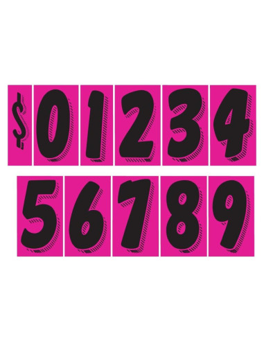 Calcomanías de Vinilo CarBowz para Autos - Números Grandes 19.05 cm