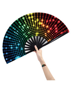 Abanico Plegable Amajiji de Mano 64cm Resistente al Agua