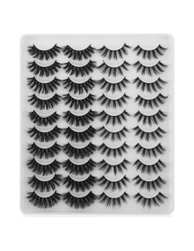 Pestañas Postizas 3D Andy's Orchids - 20 Pares Naturales