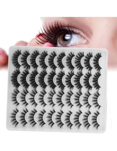 Pestañas Postizas 3D Andy's Orchids - 20 Pares Naturales 2