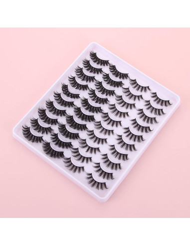 Pestañas Postizas 3D Andy's Orchids - 20 Pares Naturales