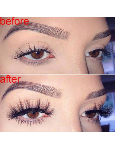 Pestañas Postizas 3D Andy's Orchids - 20 Pares Naturales