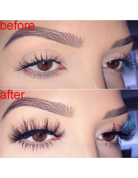 Pestañas Postizas 3D Andy's Orchids - 20 Pares Naturales