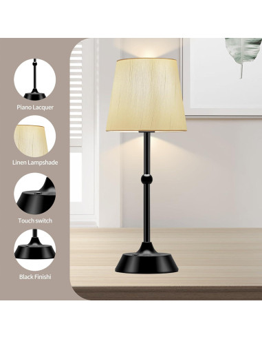 Lámpara de Mesa Inalámbrica LED SJL 6000mA Regulable 3000K