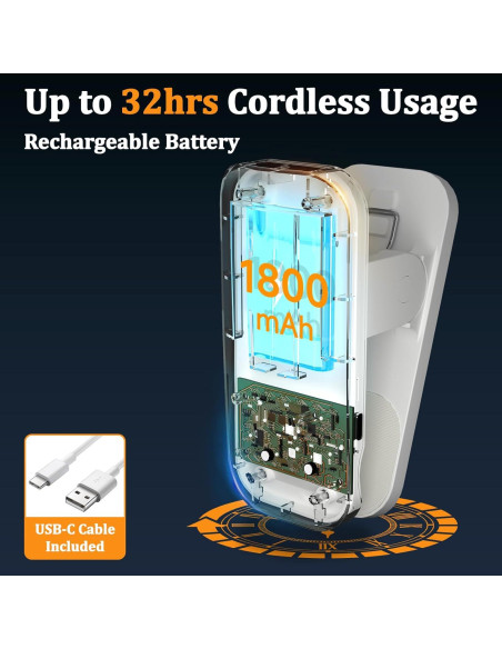 Luz de lectura LED recargable XCYLL con clip y 5 modos