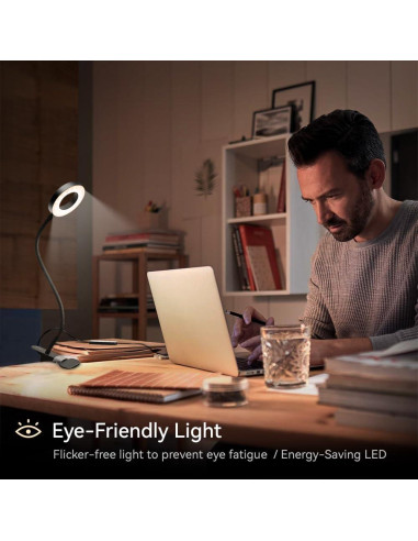 Lámpara de Escritorio LED Clip Shenzhen LAM30B 3 Modos 10 Niveles