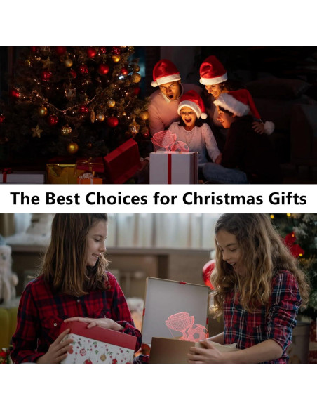 Luz Nocturna 3D de Fútbol Oboist con Control Remoto